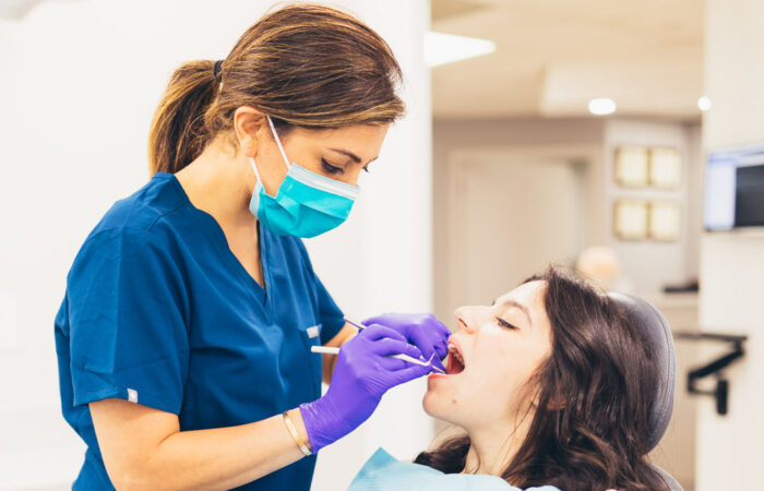 Liv Endodontics dentist working on a patient.